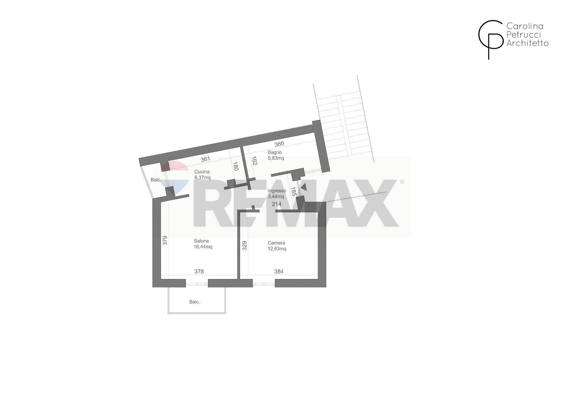 Pianta 2D - Bilocale via Matteotti
 
5, Carpiano - planimetria 1