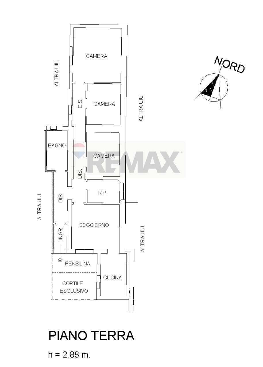 Pianta 2D - Four-room apartment Boretto - floor plans 1