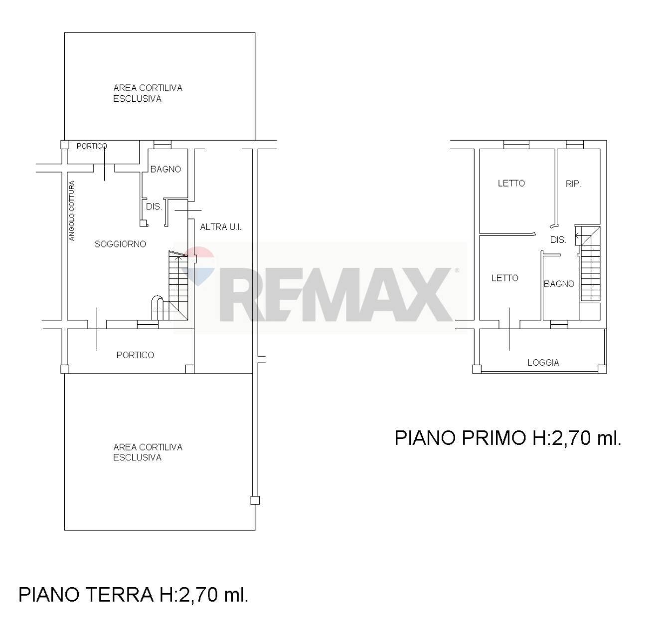 Pianta 2D - Four-room apartment Poviglio - floor plans 1