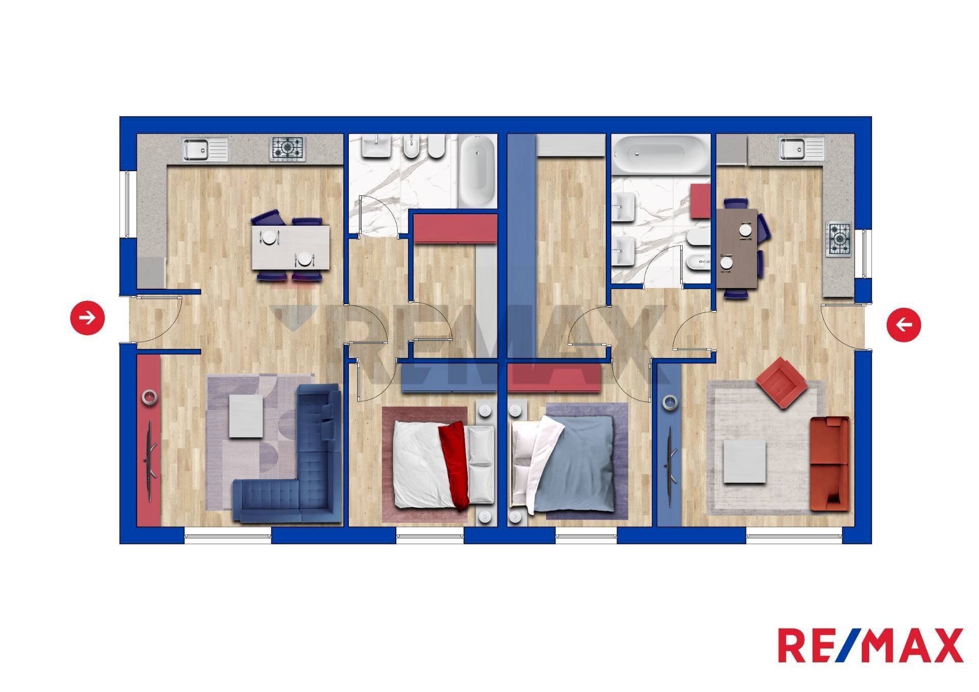 Pianta 2D - Appartamento Palena - planimetria 1