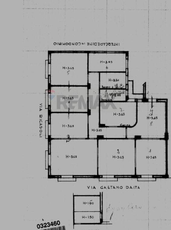 Pianta 2D - Appartamento Via Ricasoli
 
55, Palermo - planimetria 1