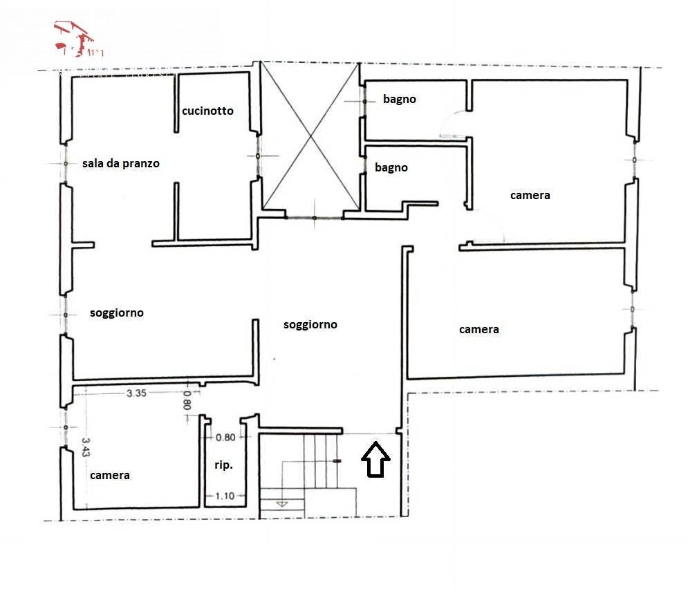 Foto 26 - Apartment via Venezia
 
10, Firenze - floor plans 1