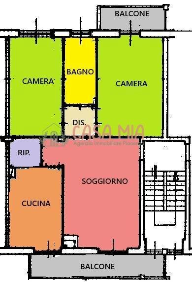 Foto 30 - Trilocale via alicata, Rottofreno - planimetria 1