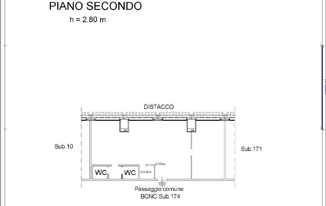 Ufficio via Enrico Albareto, 21, Genova (zona Sestri Ponente) - planimetria 1