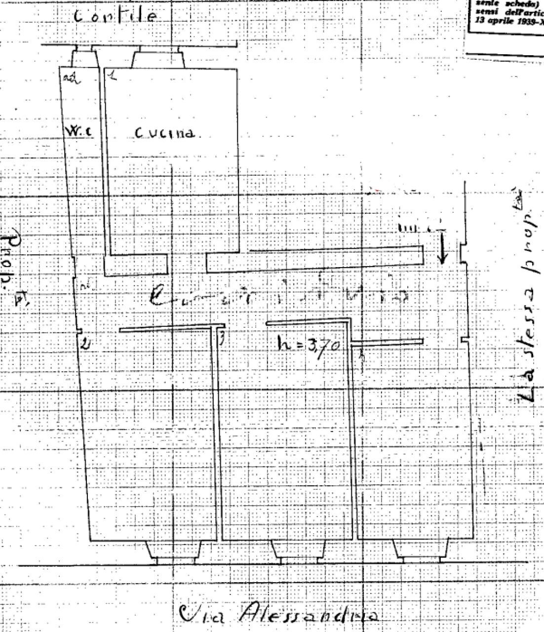 Trilocale via Alessandria, 199, Roma - planimetria 1