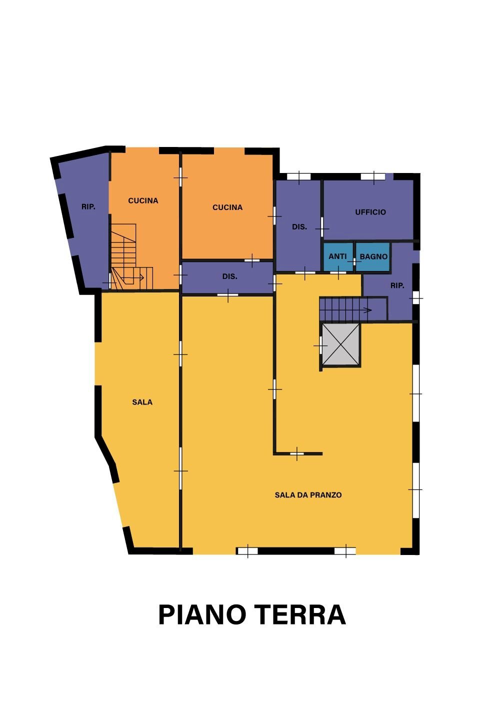 Stabile - Palazzo via Antonio Gramsci, Castrocaro Terme e Terra del Sole - planimetria 1
