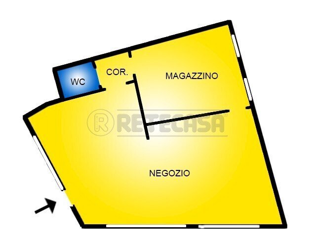 Retecasa_Valdagno - Planimetria - Locale Commerciale Cornedo Vicentino - planimetria 1