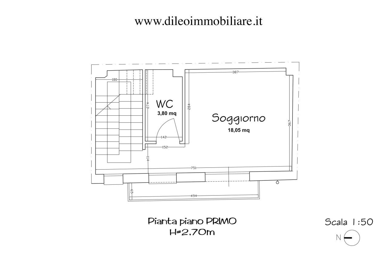 19 DILEOIMMOBILIARE VENDE PORZIONE DI CASA GROTTAM - Independent house Grottammare - floor plans 1
