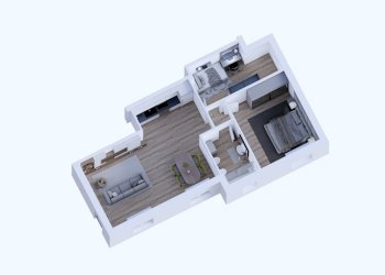 04 VISTA ISOMETRICA APPARTAMENTO.png - Trilocale Rovigo - foto 12