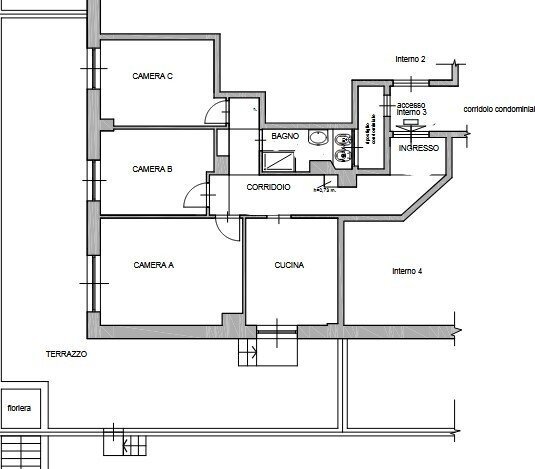 1.jpg - Appartamento Via Apparizione 20, Genova (zona Borgoratti) - planimetria 1
