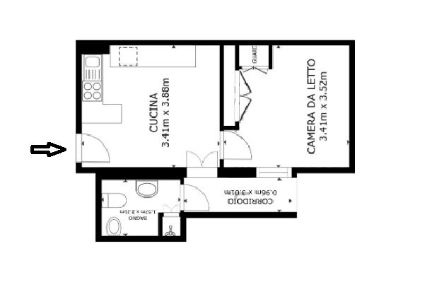 piantina - Two-room apartment Quiliano - floor plans 1