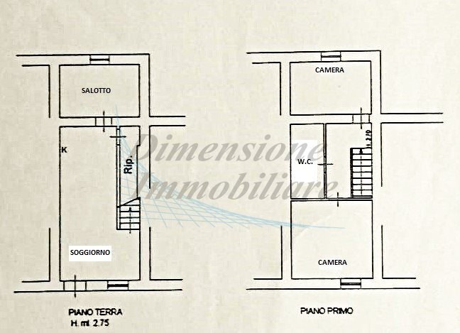 plan catastale.jpeg - Quadrilocale Via Aurelio Saffi 12, Rosignano Marittimo - planimetria 1