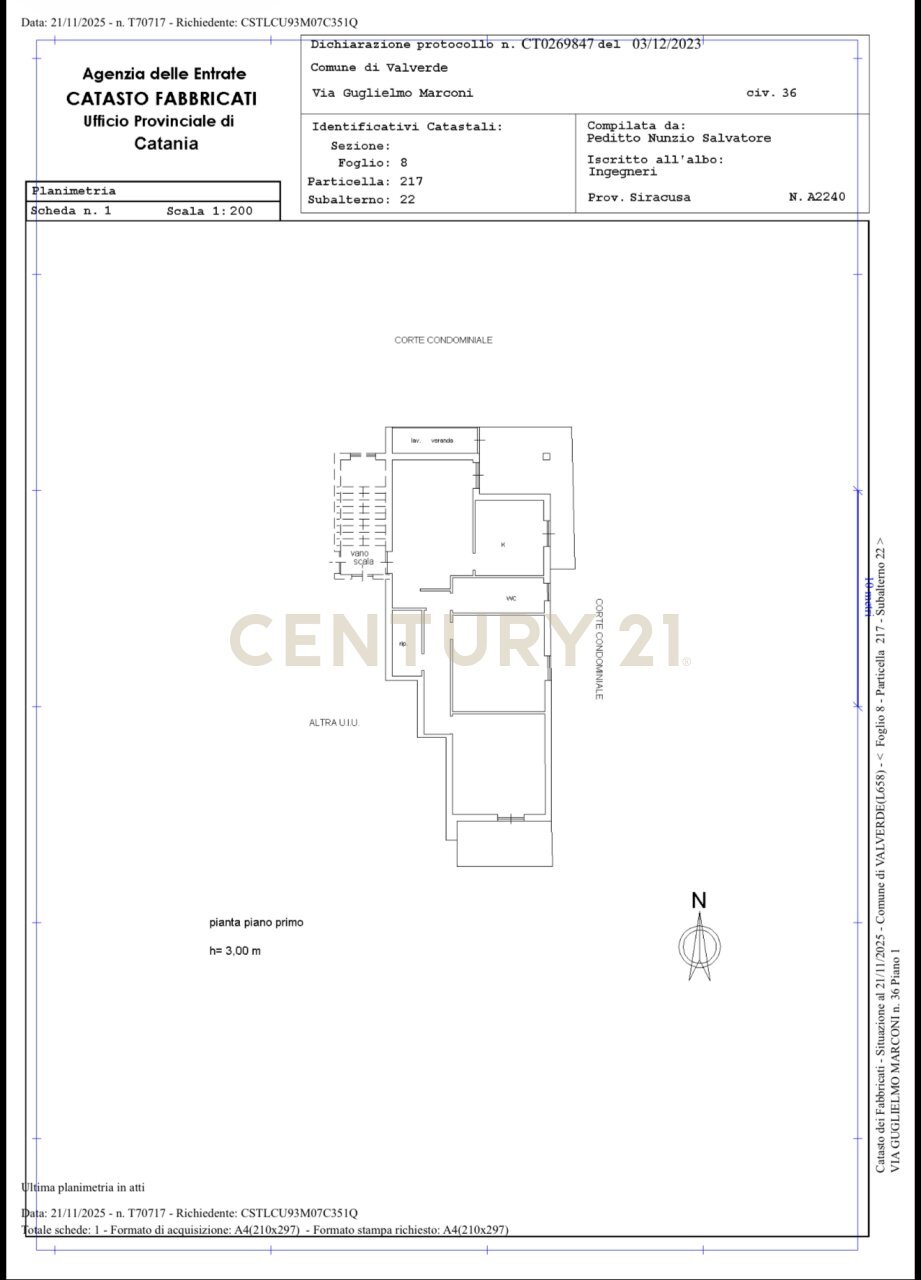Screenshot 2026-01-15 (19.00.40).png - Appartamento Via Guglielmo Marconi 36, Valverde - planimetria 1