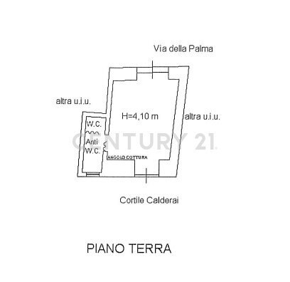 PLANIMETRIA VIA DELLA PALMA (1)_page-0001.jpg - Casa indipendente Via della Palma 75, Catania - planimetria 1