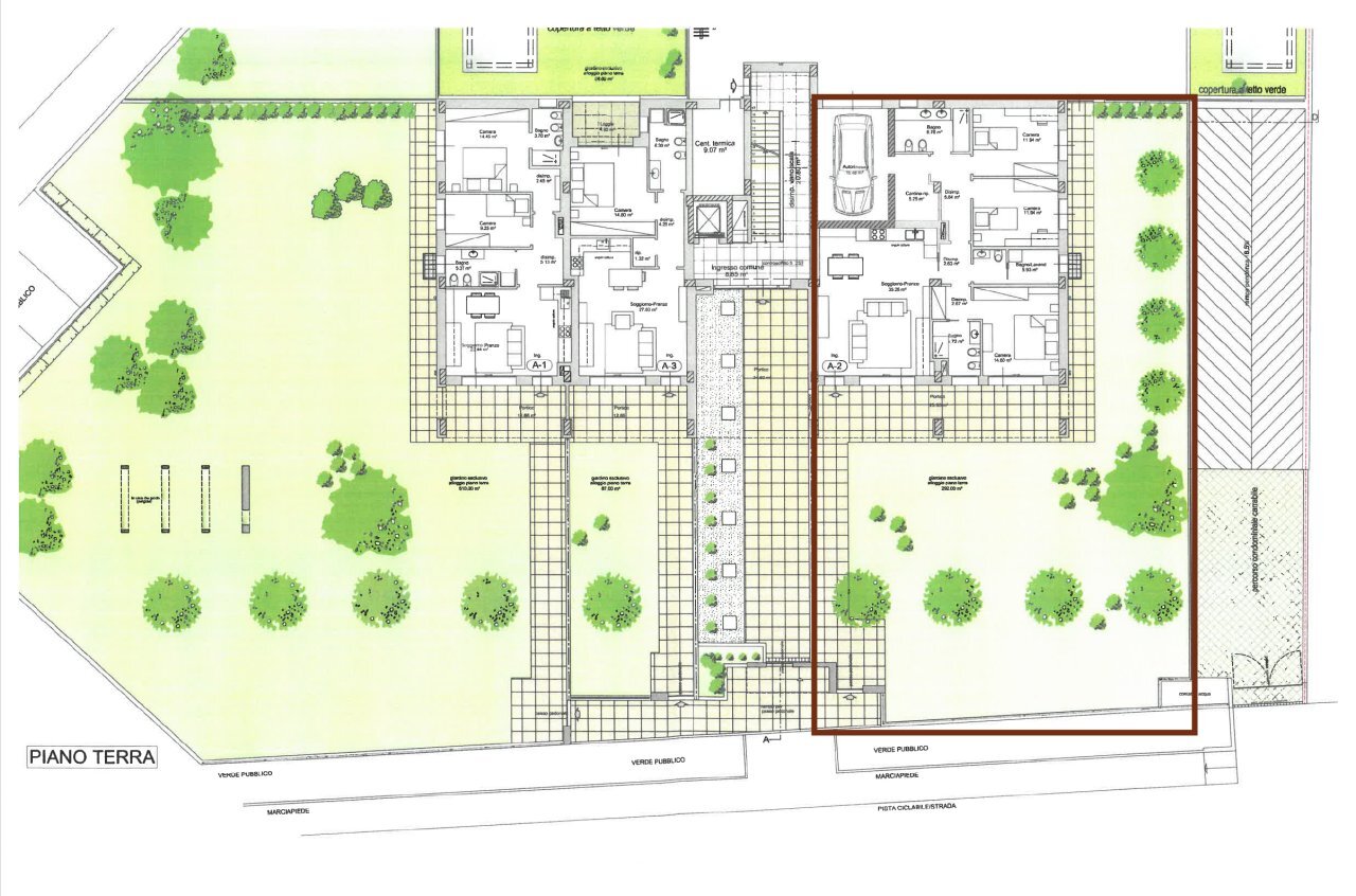 IR - Trilocale Via Ferrara, Cesena - planimetria 1