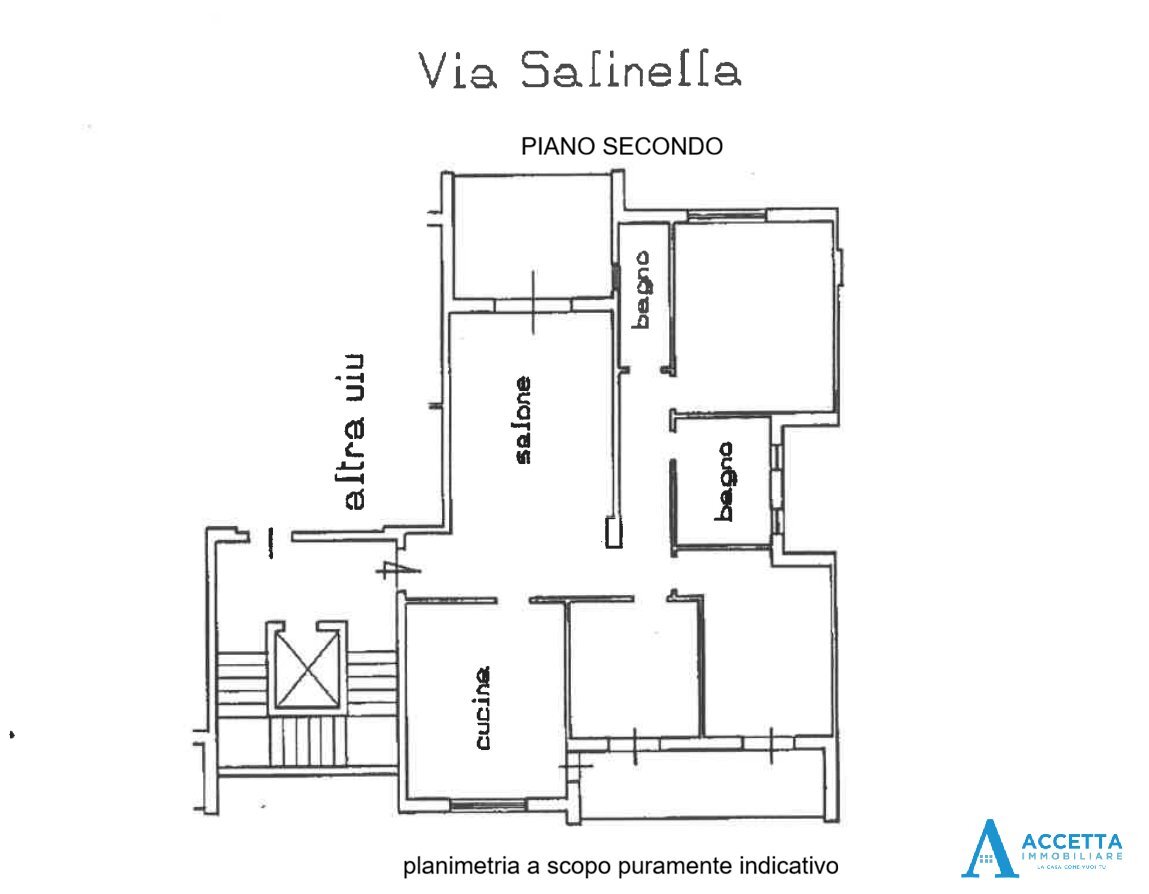 planimetria - Quadrilocale Via Salinella 5, Taranto - planimetria 1