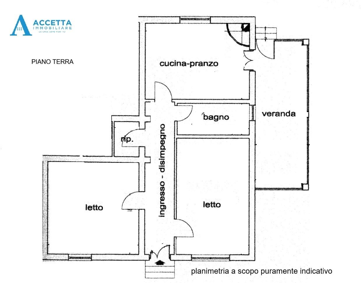 planimetria - Three-room apartment Via Calata Livezza 24, Taranto - floor plans 1