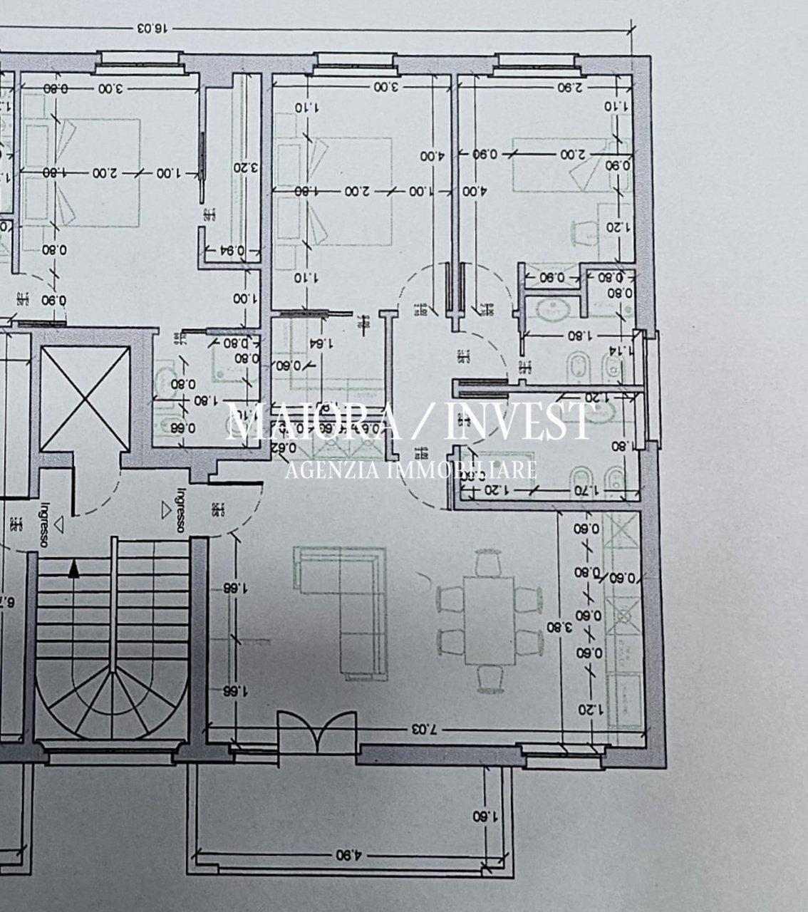 Appartamento in vendita MaioraInvest1.jpg - Trilocale via Spinozzi, San Benedetto del Tronto - planimetria 1