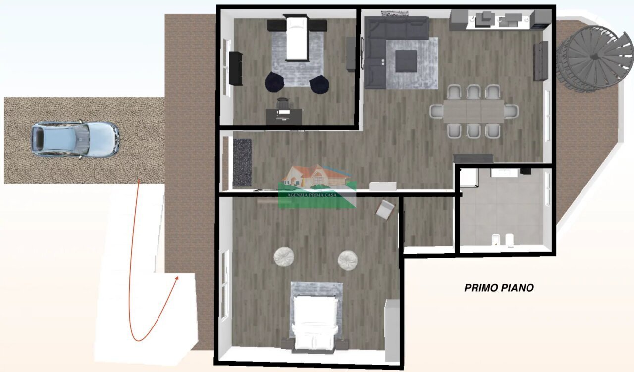 PLANIMETRIA - Trilocale VIA DELLE ORTENSIE, Ravenna - planimetria 1
