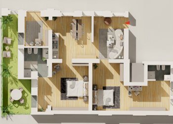 planimetria - Quadrilocale Viale Antonio Silvani 4, Bologna - foto 1