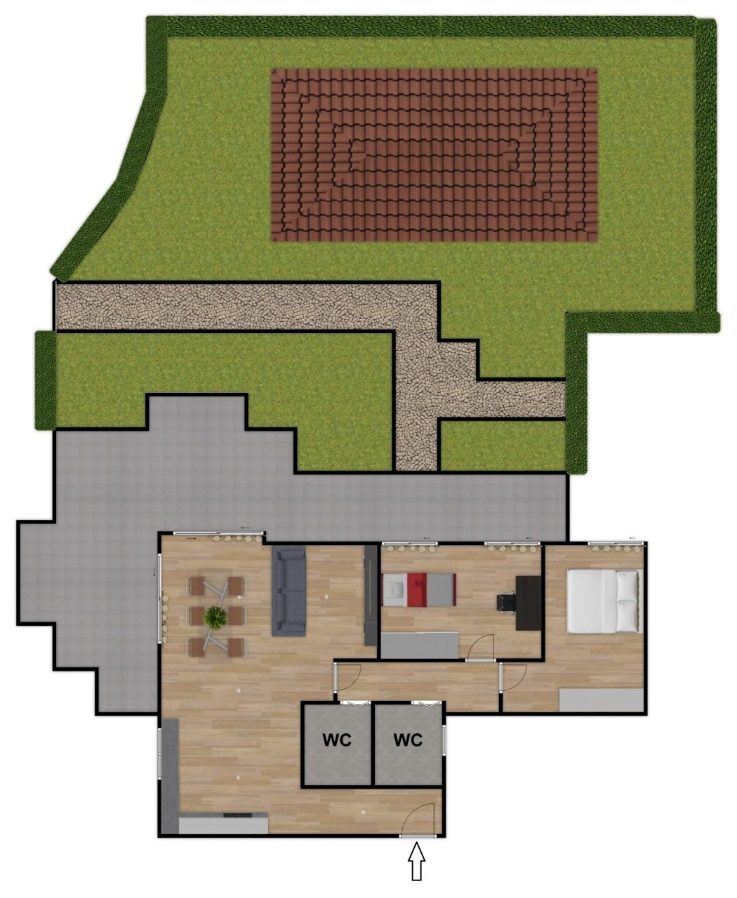 162856485_render_hd_paola_first_design_c_20260114_ - Three-room apartment Via Giovanni Goria 6000, Parma (neighborhood San Lazzaro) - floor plans 1