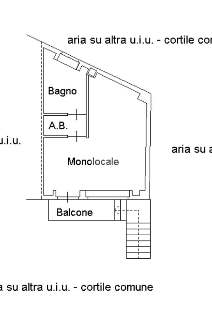 Monolocale Via S. Francesco di Sales, Carmagnola - planimetria 1