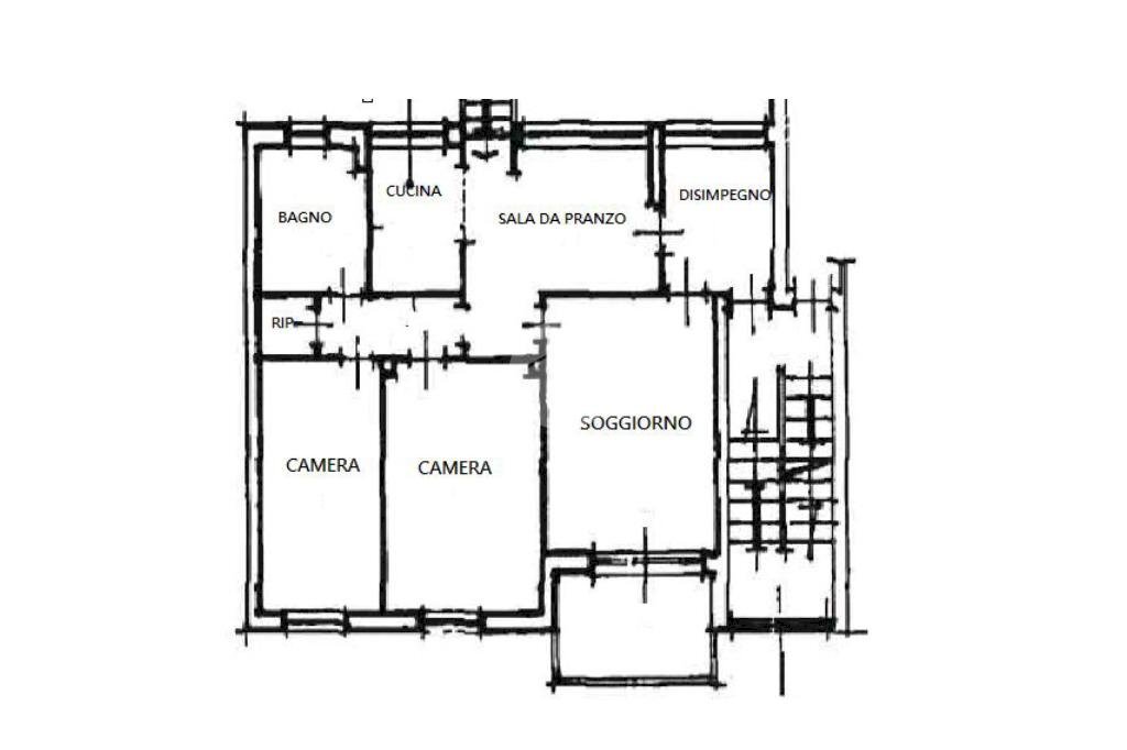 Four-room apartment Viale Papa Giovanni XXIII, Ivrea - floor plans 1