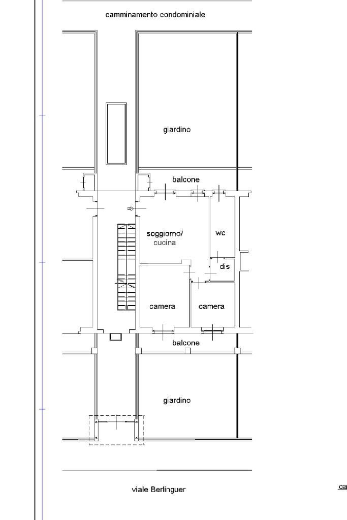 Trilocale Viale enrico berlinguer, Moncalieri - planimetria 1