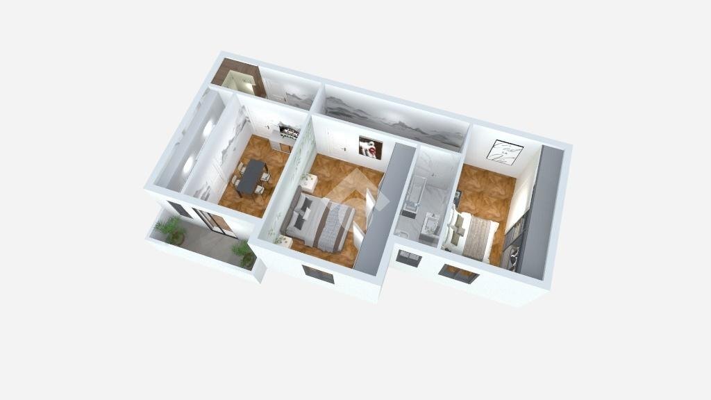 Three-room apartment Via golinelli, Castenaso - floor plans 1