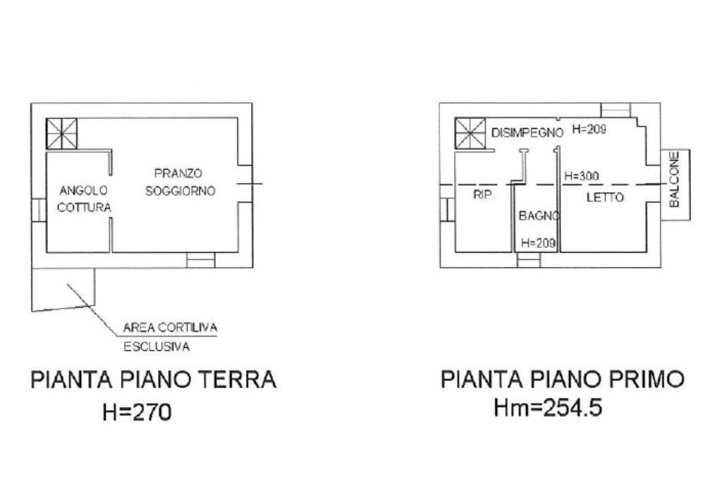Independent house Via Magliatica, Baiso - floor plans 1
