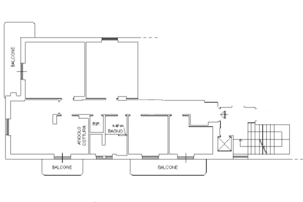 Appartamento Via Cesare Cabella, Genova (zona Castelletto) - planimetria 1
