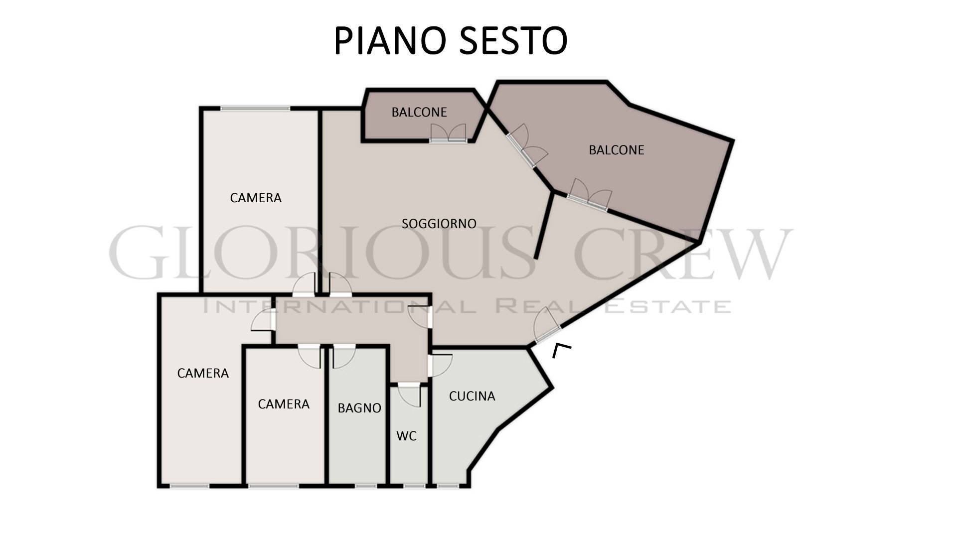 Foto 16 - Four-room apartment Via Carcano, Saronno - floor plans 1