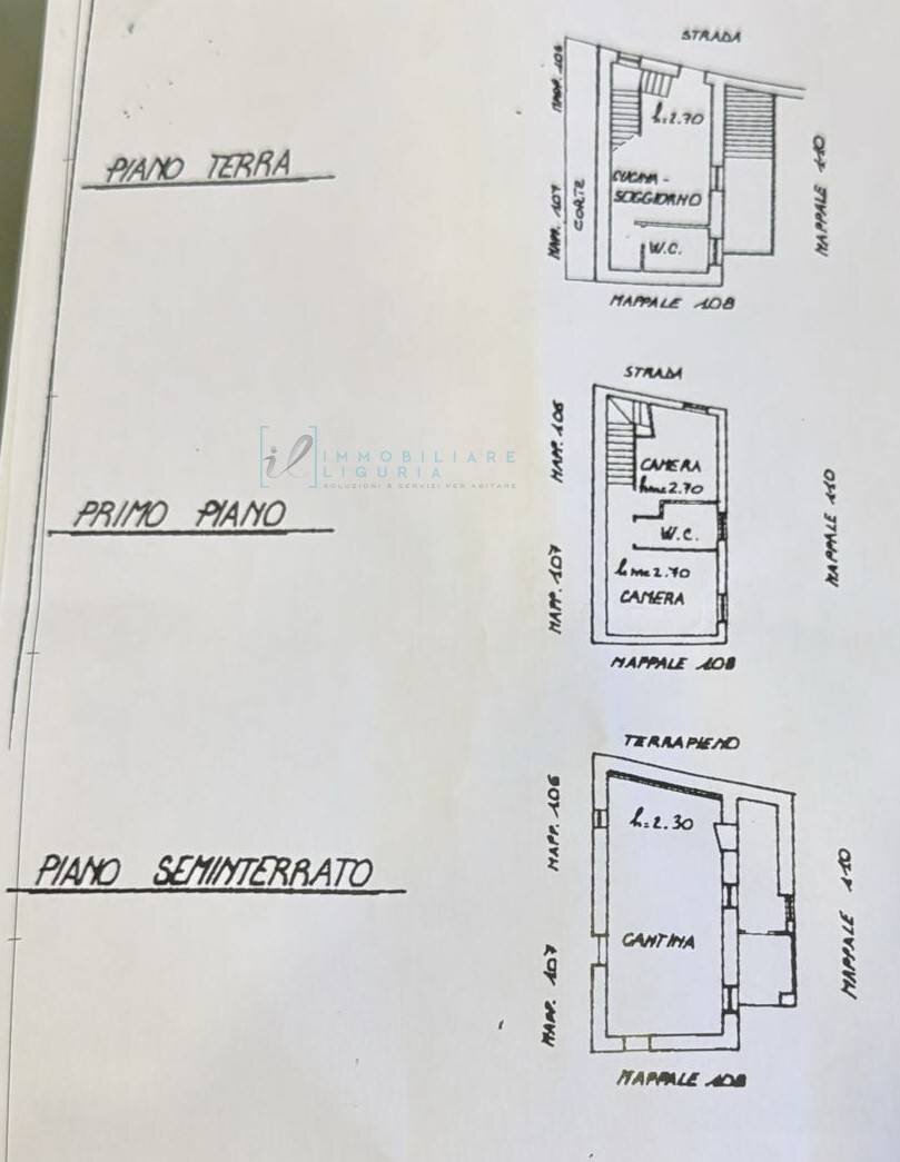 Foto 38 - Rustico Piazza dell'assunta, Pieve di Teco - planimetria 1