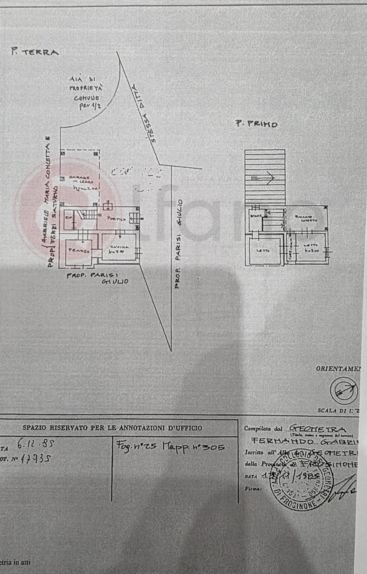 Foto 79 - Casa indipendente Via Paradiso
 
snc, Arpino - planimetria 1