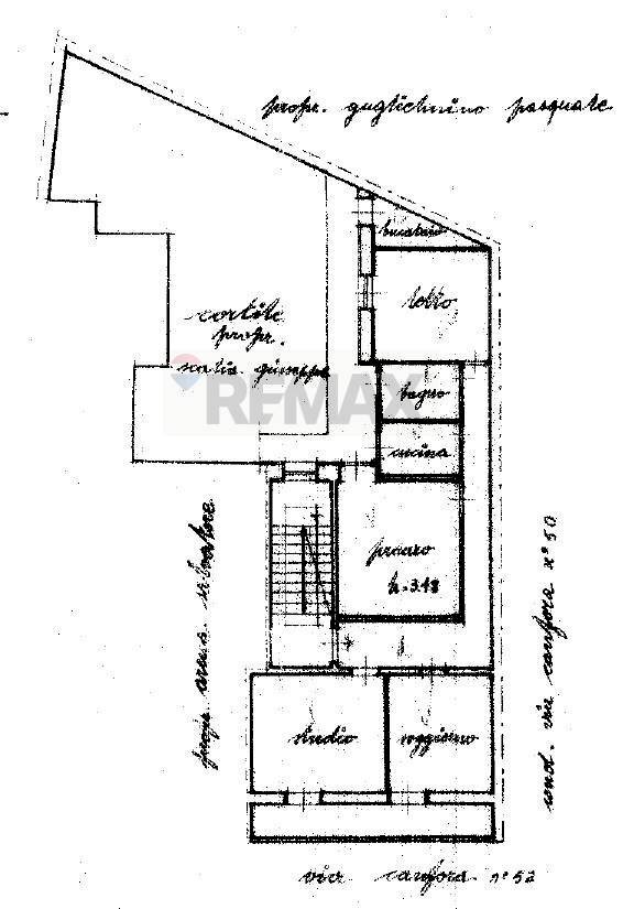 Pianta 2D - Quadrilocale Via Canfora
 
52, Catania - planimetria 1