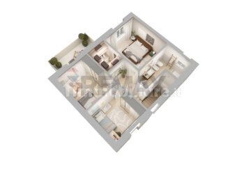 Pianta 3D - Appartamento Via Giacomo Leopardi, Magione - foto 6