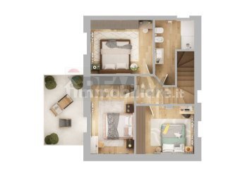 Pianta 3D - Appartamento Via Giacomo Leopardi, Magione - foto 7