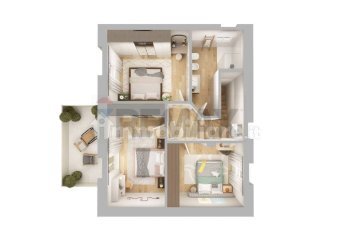 Pianta 3D - Appartamento Via Giacomo Leopardi, Magione - foto 8