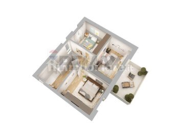 Pianta 3D - Appartamento Via Giacomo Leopardi, Magione - foto 9