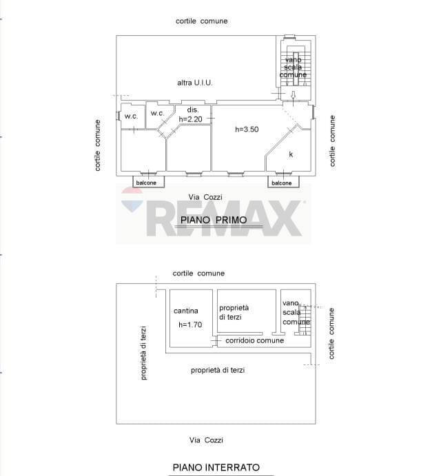 Pianta 2D - Three-room apartment Via Roberto Cozzi
 
5, Milano - floor plans 1