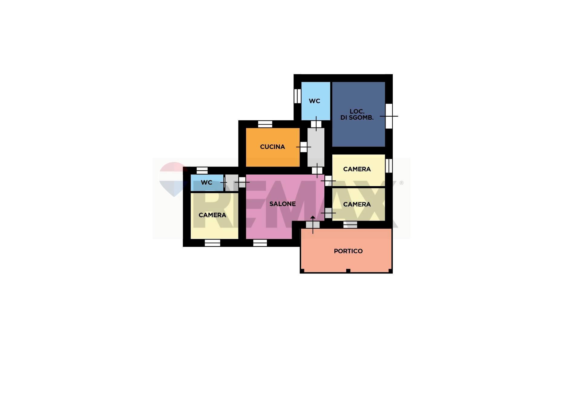 Pianta 2D - Casa indipendente Contrada Ferrara
 
1, Vairano Patenora - planimetria 1