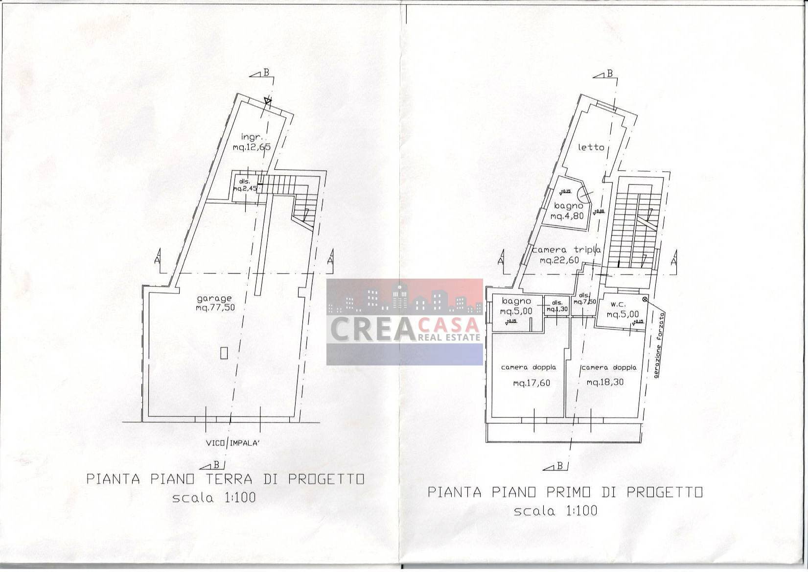 Foto 44 - Appartamento Giuseppe Macherione, Calatabiano - planimetria 1