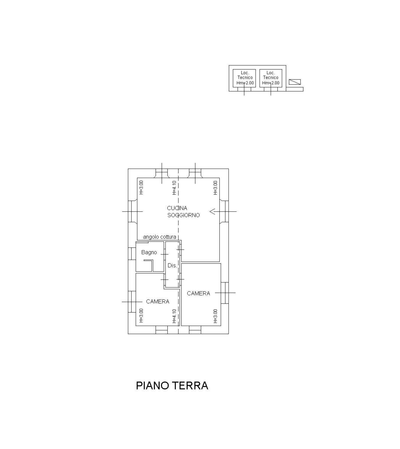 Rustico Località San Venanzo, Cingoli - planimetria 1