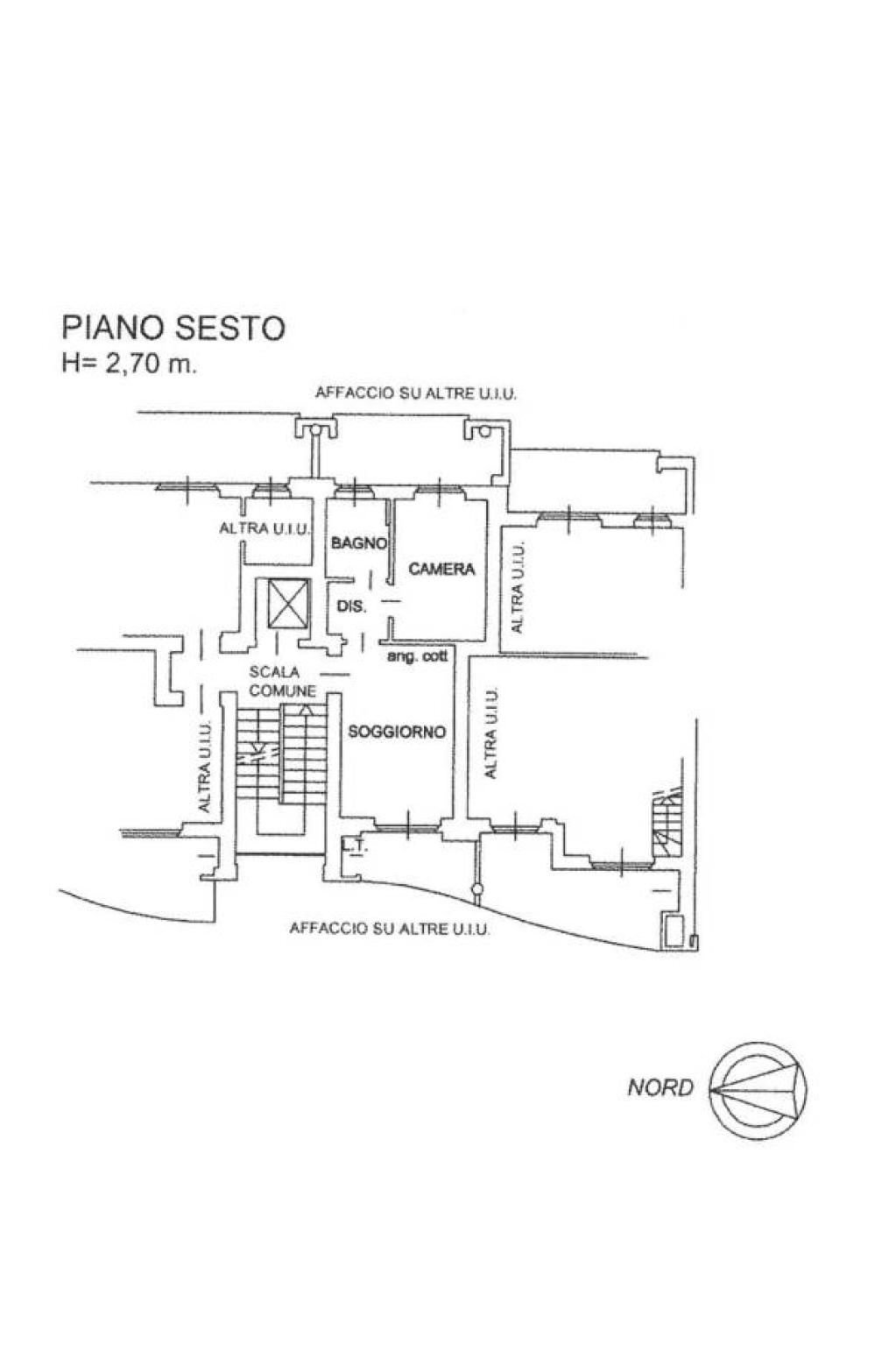 Bilocale via Peschiera, 7, Moncalieri - planimetria 1