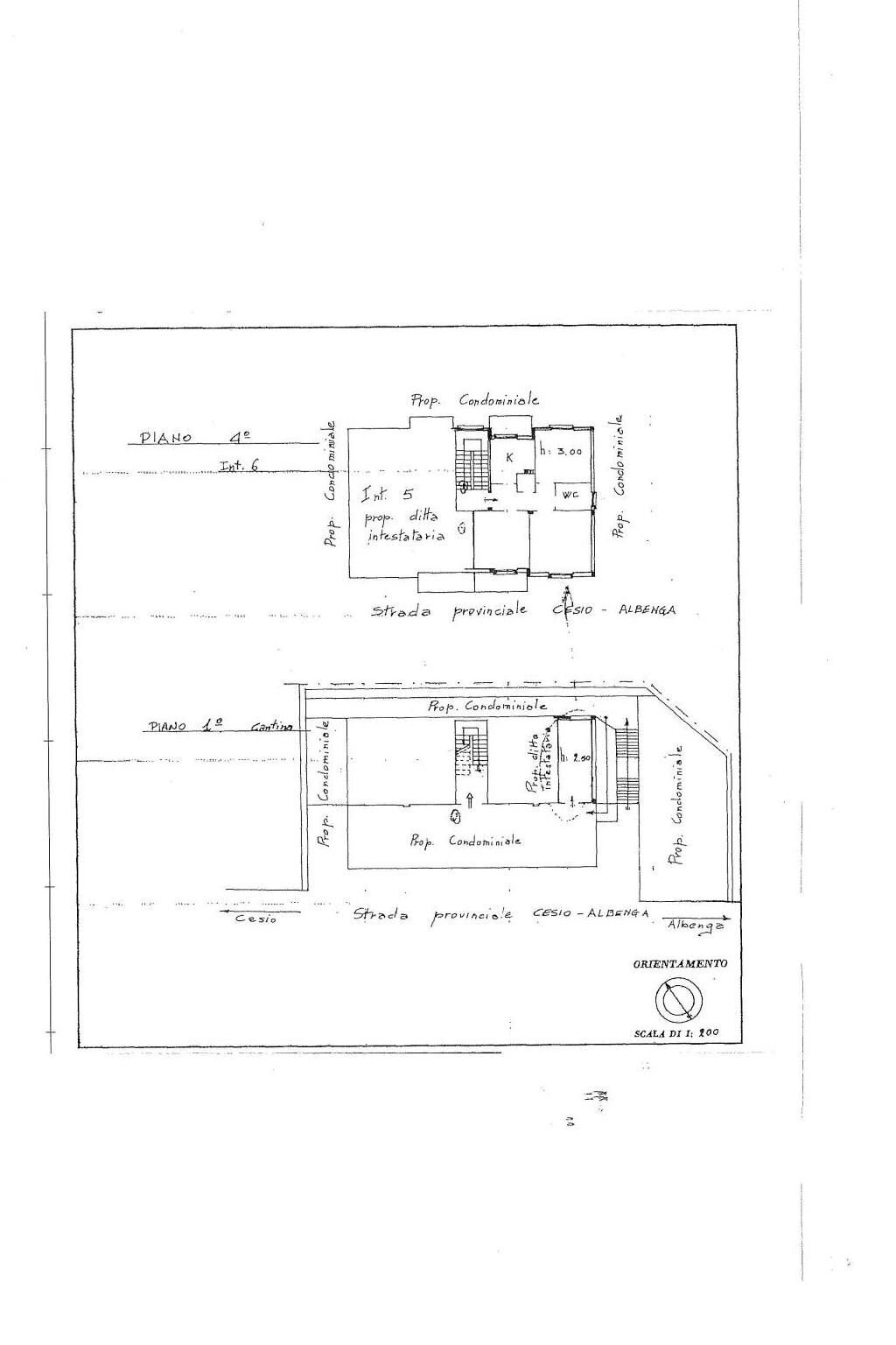 Quadrilocale Frazione Vellego, 74, Casanova Lerrone - planimetria 1