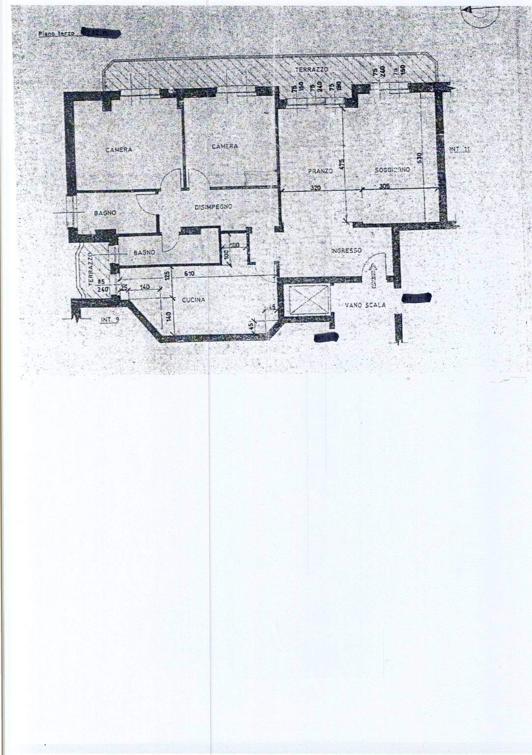 Four-room apartment Bogliasco - floor plans 1