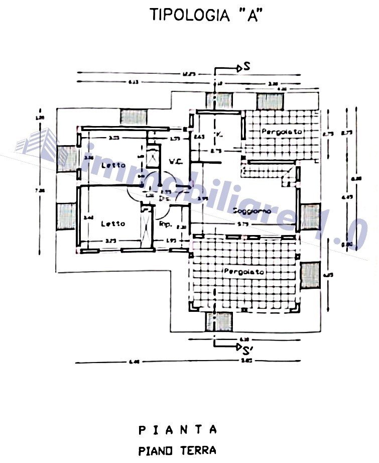 Villa contrada Costa Romita, Castellammare del Golfo - planimetria 1