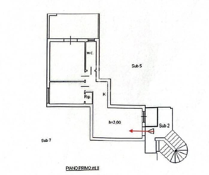 Foto 19 - Trilocale Via Fossa
 
12, Acireale - planimetria 1