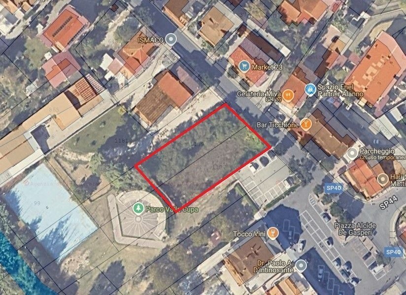 terreno - Terreno edificabile Piazza Alcide De Gasperi 7, Alanno - planimetria 1