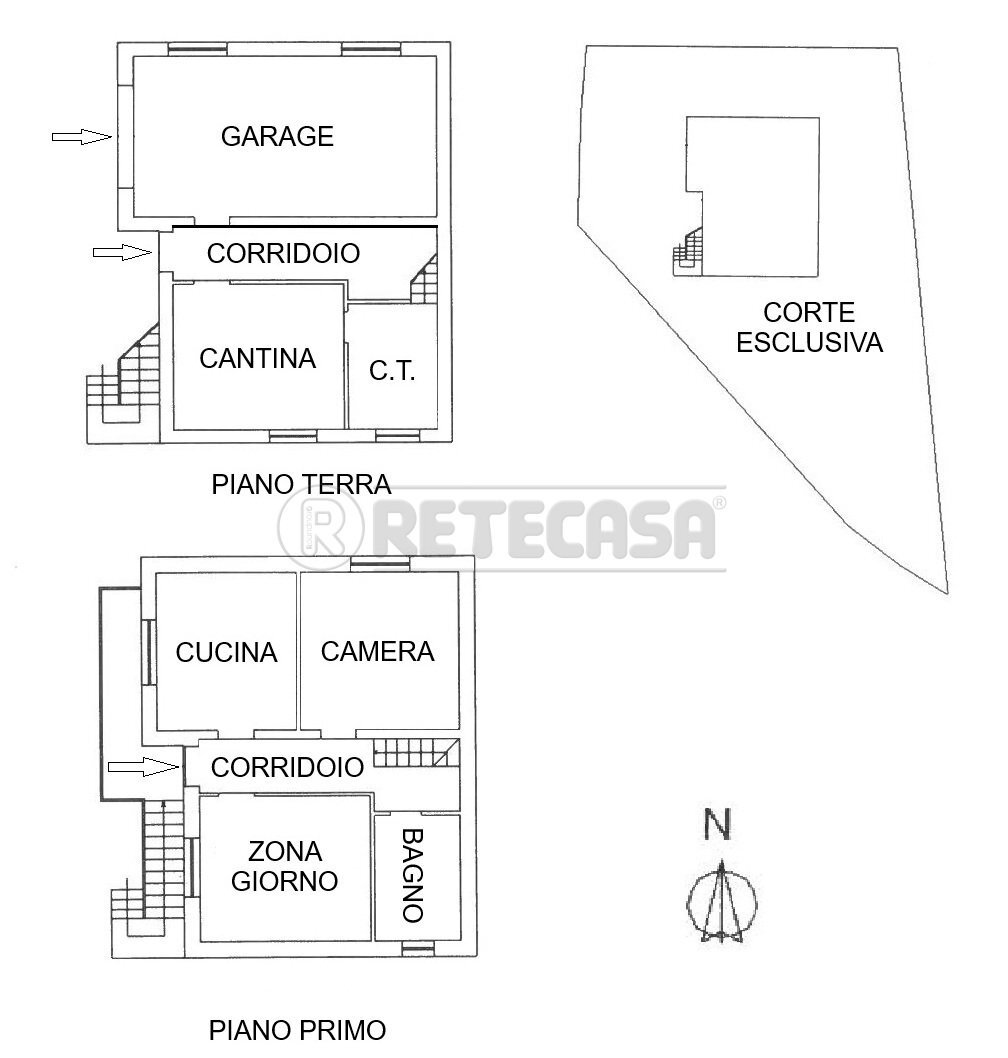 PIANTINA - Villa a Schiera San Giovanni Ilarione - planimetria 1